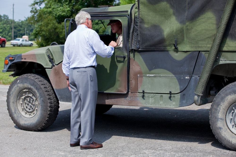 Camp Geiger's urban operations training facility