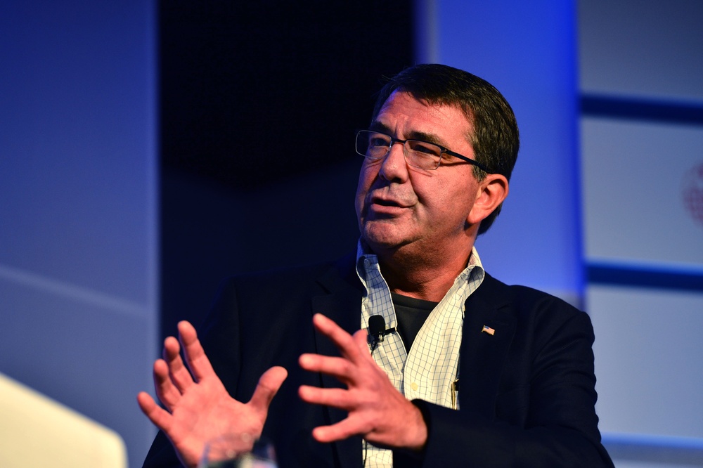Carter attends the Aspen Security Forum