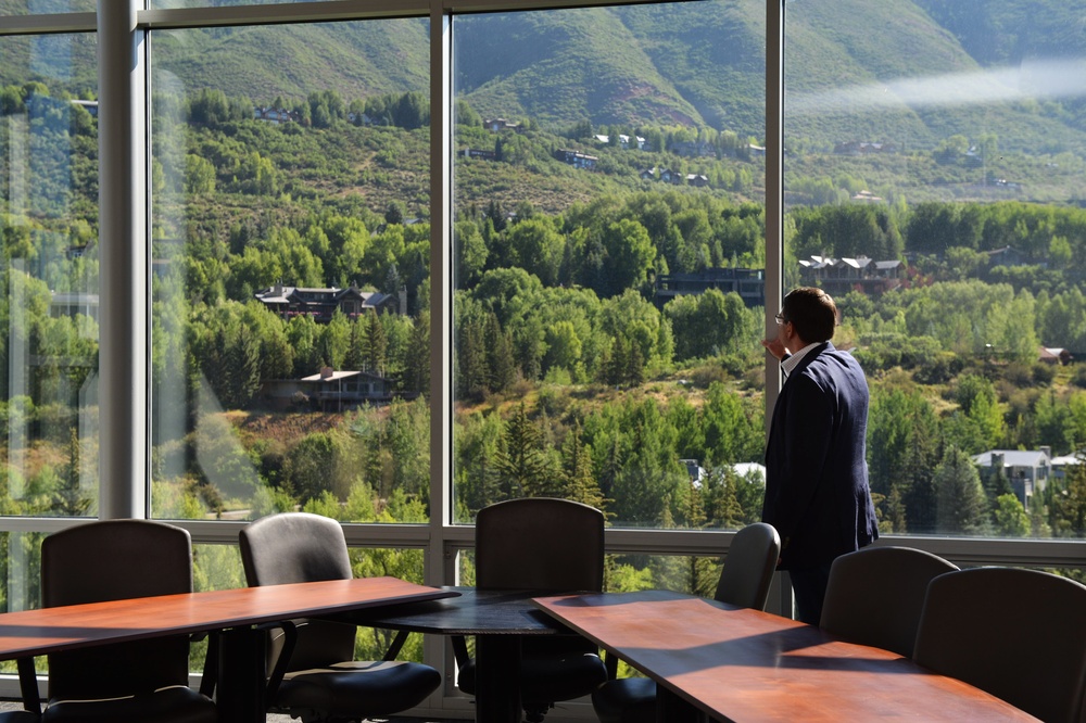Carter attends the Aspen Security Forum