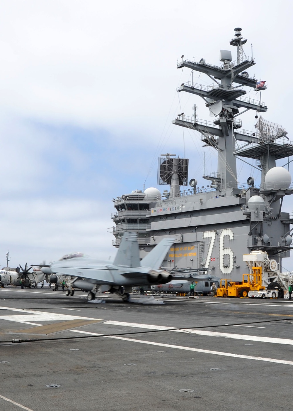 USS Ronald Regan flight deck operations