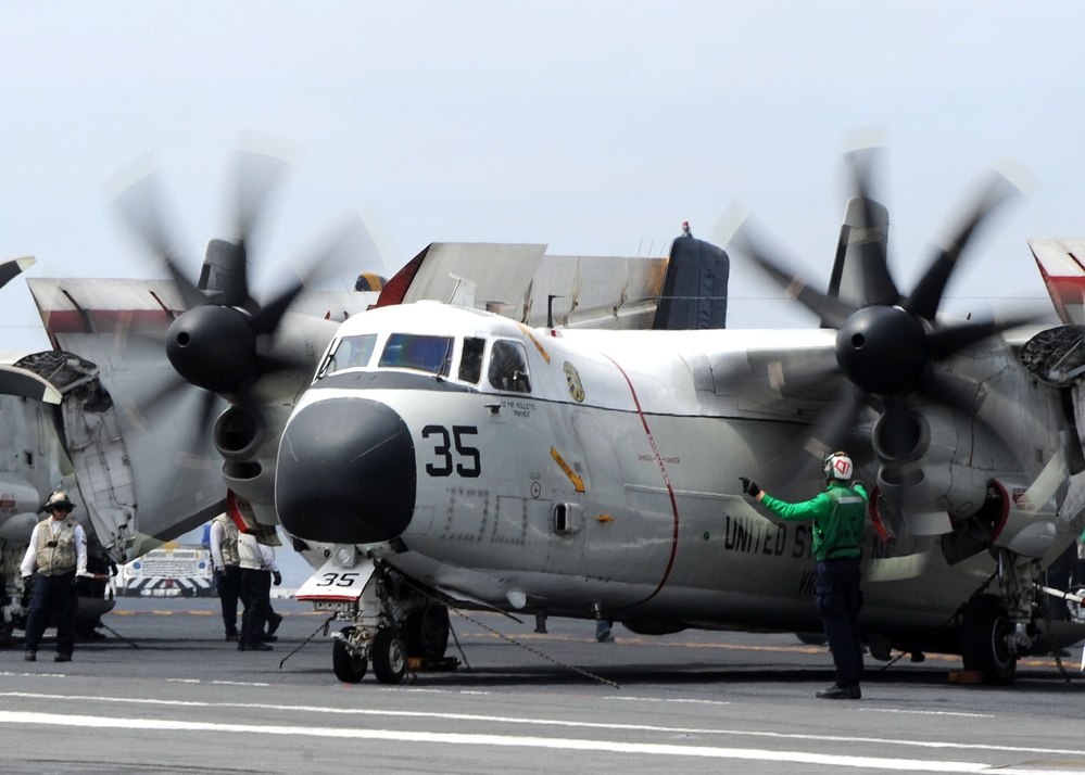 USS Ronald Regan flight deck operations