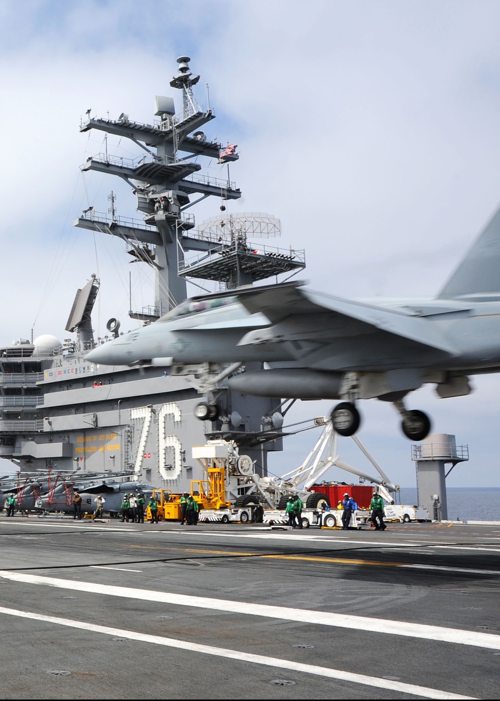 USS Ronald Regan flight deck operations