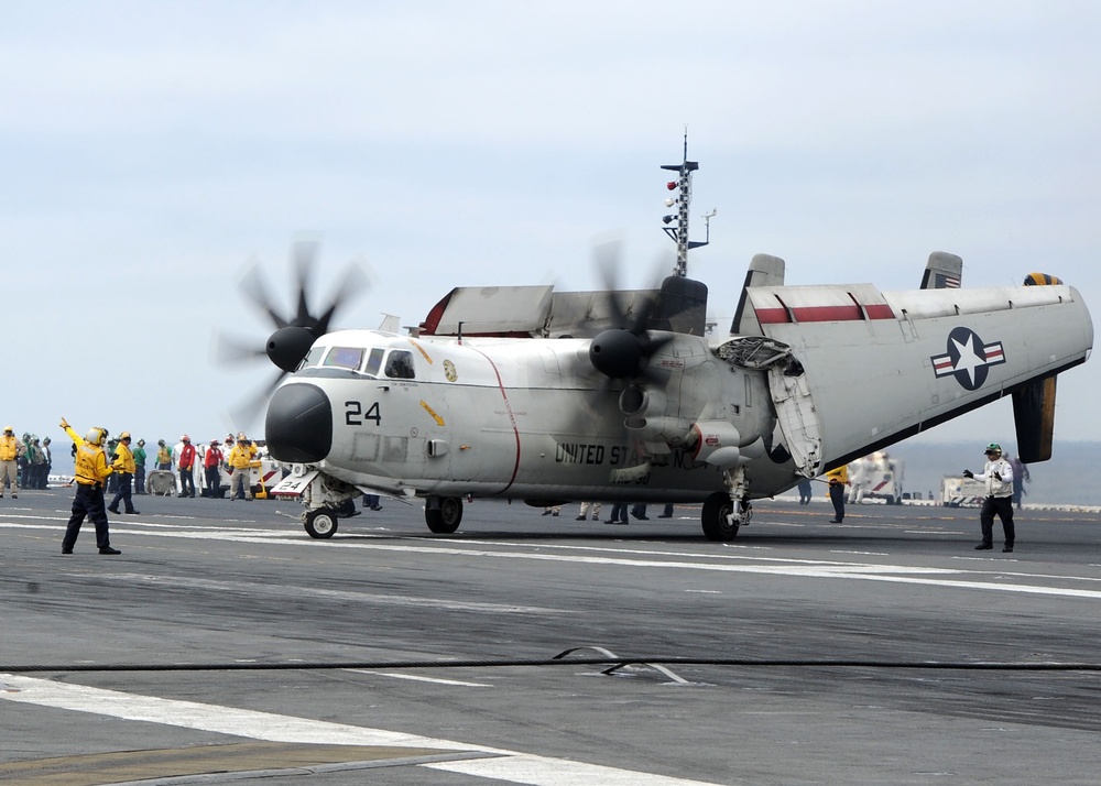 USS Ronald Regan flight deck operations