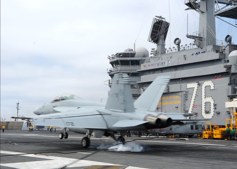 USS Ronald Regan flight deck operations