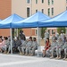 Change of command 509th Signal Battalion, uncasing of the colors