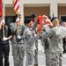 Change of command 509th Signal Battalion, uncasing of the colors