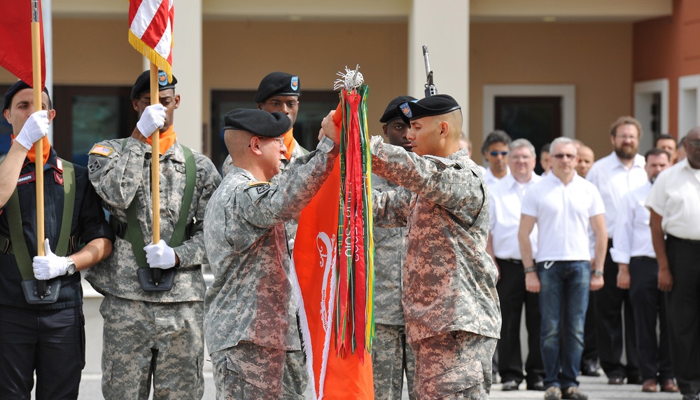 Change of Command 509th Signal Battalion; Uncasing of the Colors