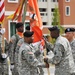 Change of command 509th Signal Battalion, uncasing of the colors