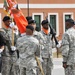 Change of command 509th Signal Battalion, uncasing of the colors