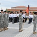 Change of command 509th Signal Battalion, uncasing of the colors