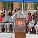 Change of command 509th Signal Battalion, uncasing of the colors