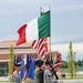 Change of command 509th Signal Battalion, uncasing of the colors