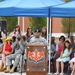 Change of command 509th Signal Battalion, uncasing of the colors