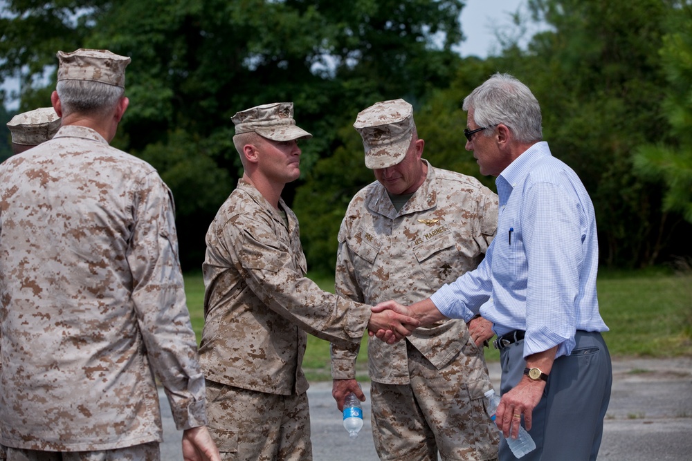 Defense secretary visit