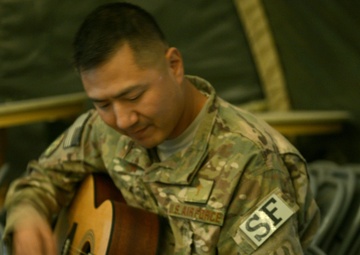 Traveling chaplain raises moral of security forces airmen