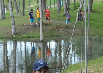 Sea Scout leader educates scouts at 2013 National Scout Jamboree
