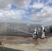 Firefighters conduct live fire training