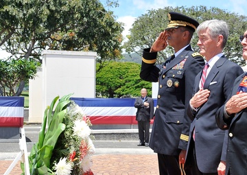 Secretary of the Army John McHugh honors veterans at National Memorial Cemetery of the Pacific