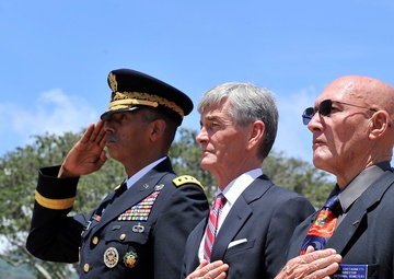 Secretary of the Army John McHugh honors veterans at National Memorial Cemetery of the Pacific