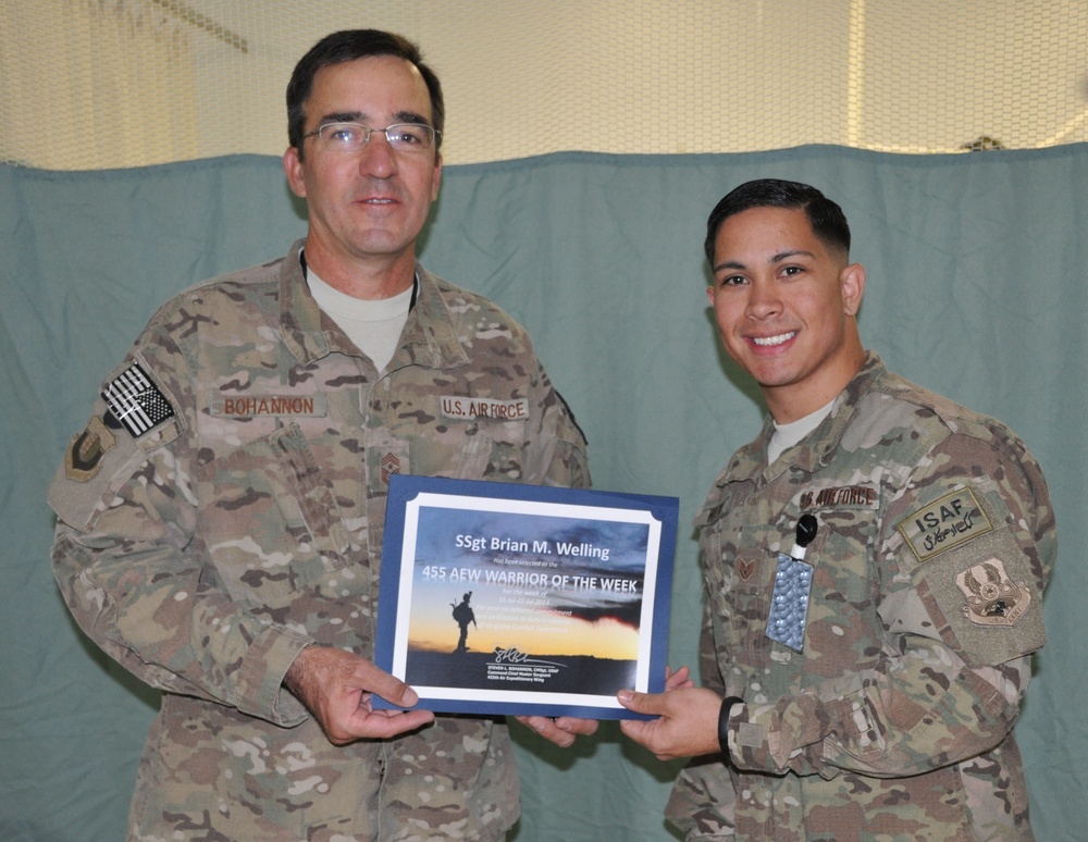 'Warrior of the Week:' Staff Sgt. Brian Welling