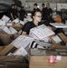 Mail sorting aboard USS Nimitz