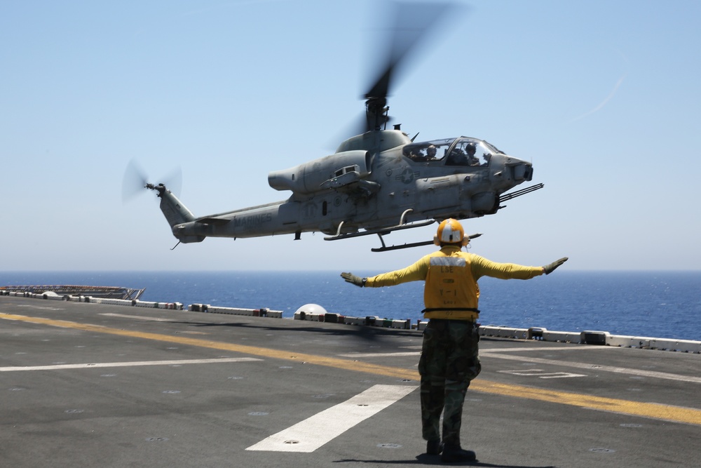 USS Kearsarge flight deck operations