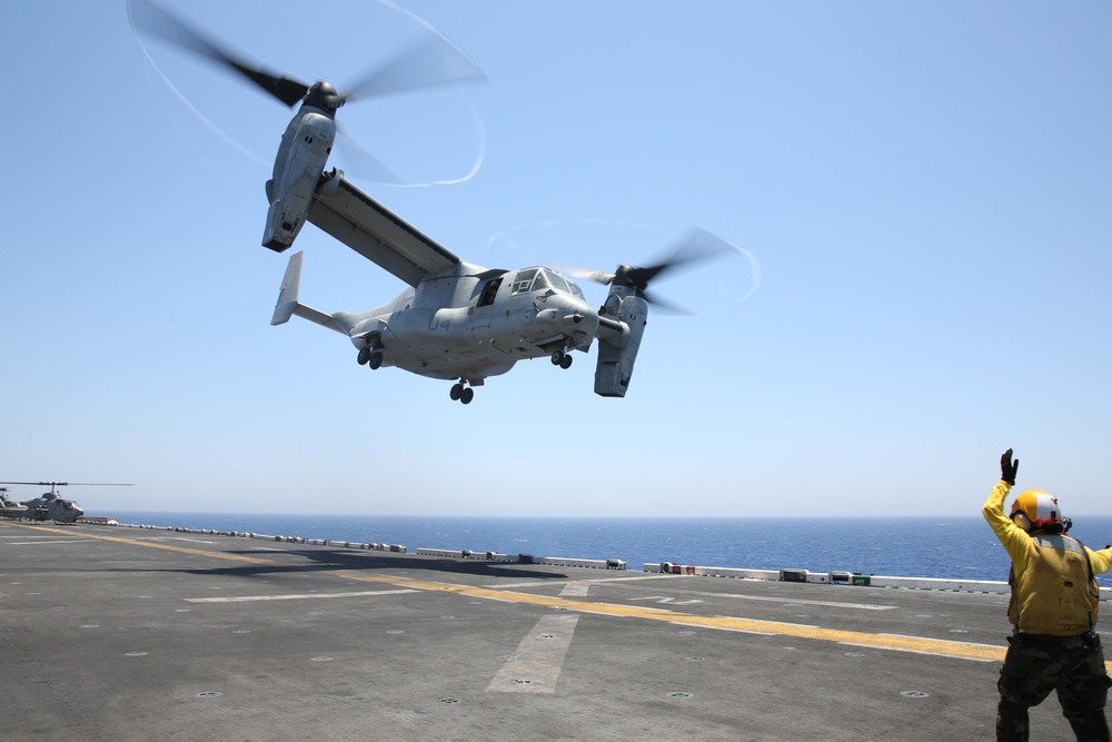 USS Kearsarge flight deck operations