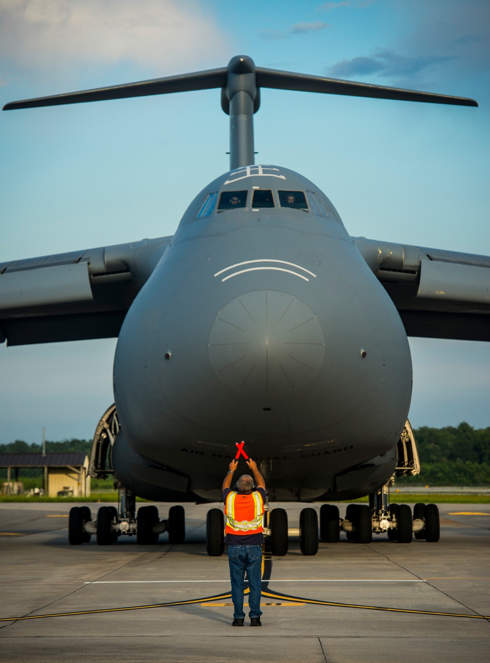 C-5 Galaxy loads cargo at JB Charleston
