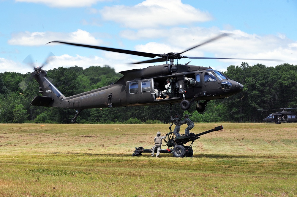 Wisconsin Guard aviators, infantry, artillery team up for training