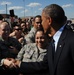 President Obama touches down at Whiteman