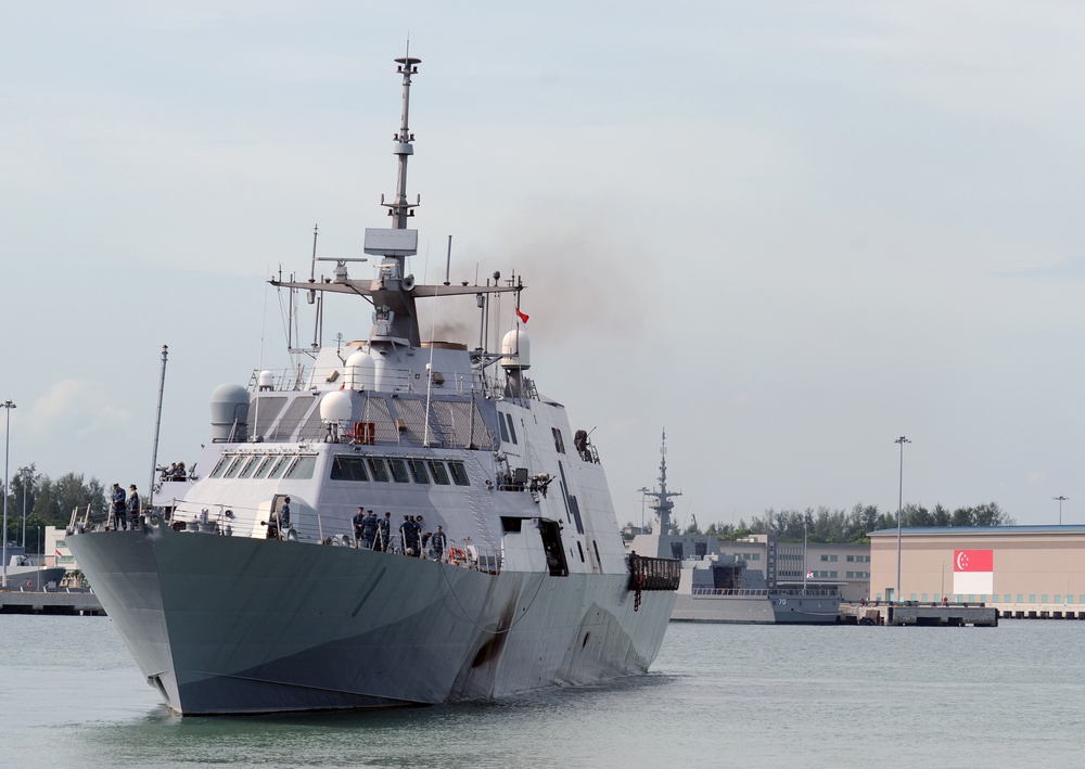 USS Freedom at Changi Naval Base