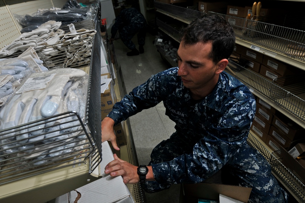 USS Carl Vinson sailors at work