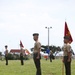 Retirement ceremony at Camp Kinser