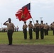 Retirement ceremony at Camp Kinser