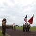 Retirement ceremony at Camp Kinser