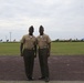 Retirement ceremony at Camp Kinser