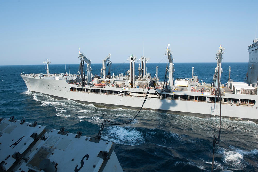 USNS Big Horn refuels USS Harry S. Truman