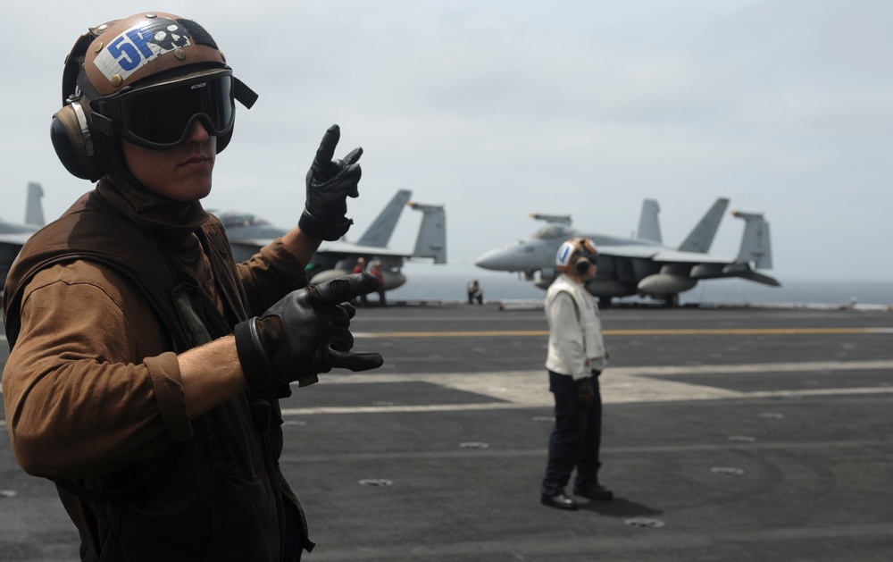 Nimitz flight deck operations