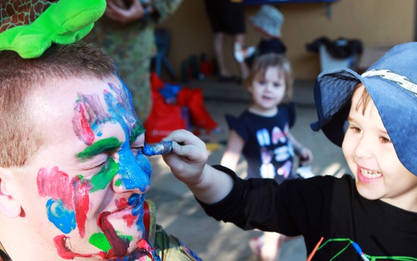 MRF-D Marines and Australian soldiers transform daycare yard