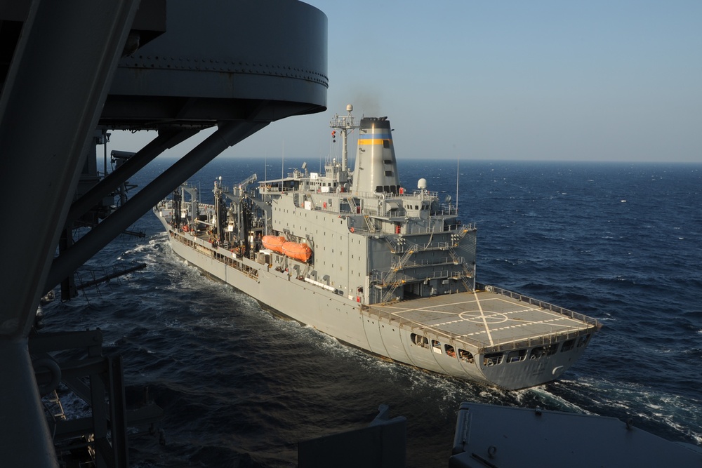 USNS Big Horn refuels USS Harry S. Truman