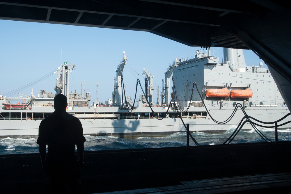 USNS Big Horn refuels USS Harry S. Truman