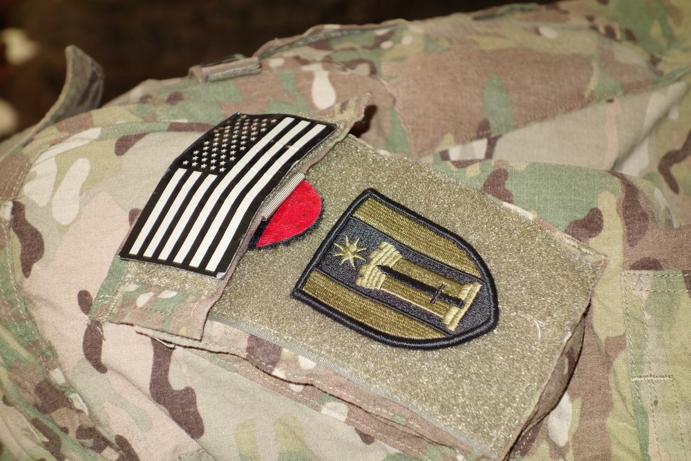 372nd Engineer Company receives combat patches