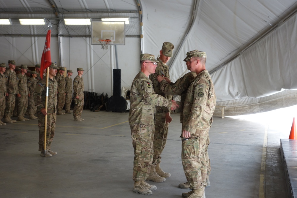 372nd Engineer Company receives combat patches