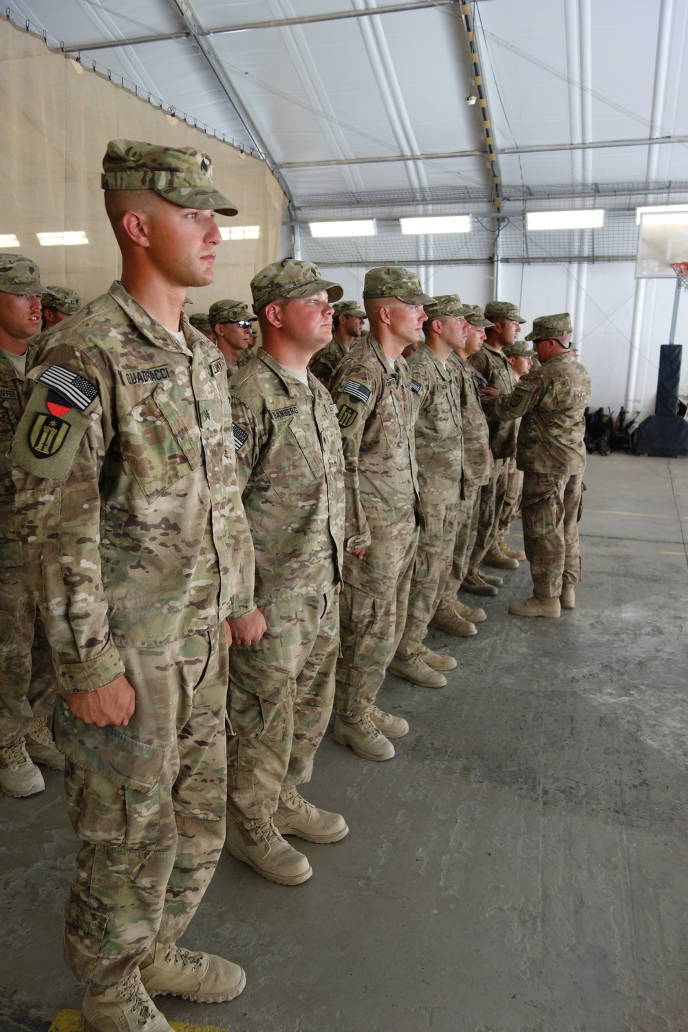 372nd Engineer Company receives combat patches