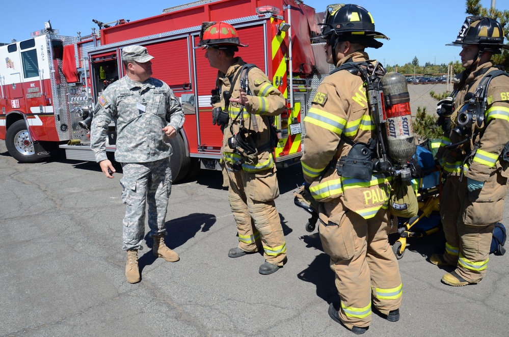95th CST, civilian first responders, train for disaster at Determined Defense exercise