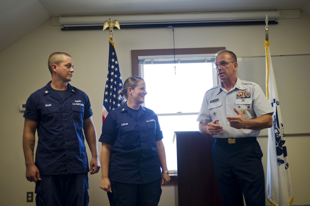 MCPOCG visits Coast Guard Station Montauk, NY, Cutter Ridley