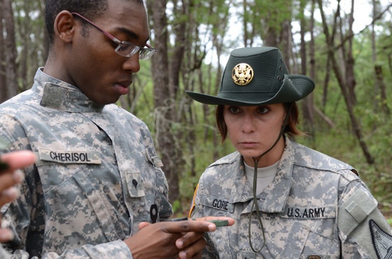 Florida National Guard's first female drill sergeant trains new soldiers