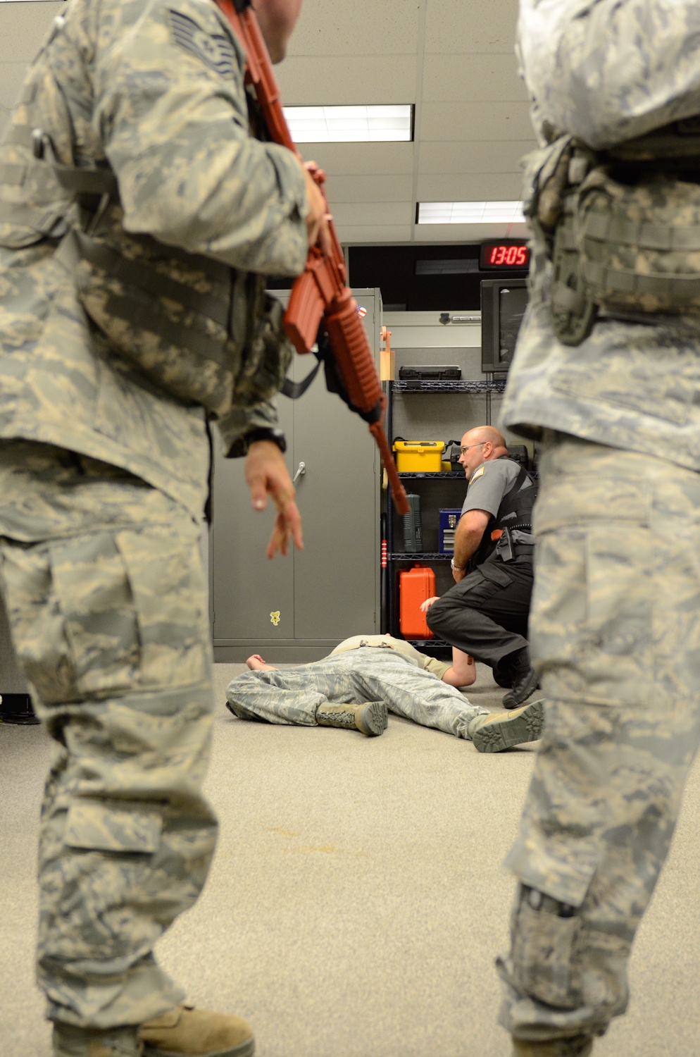 Acitve shooter exercise at Rosecrans Air National Guard Base, Mo.