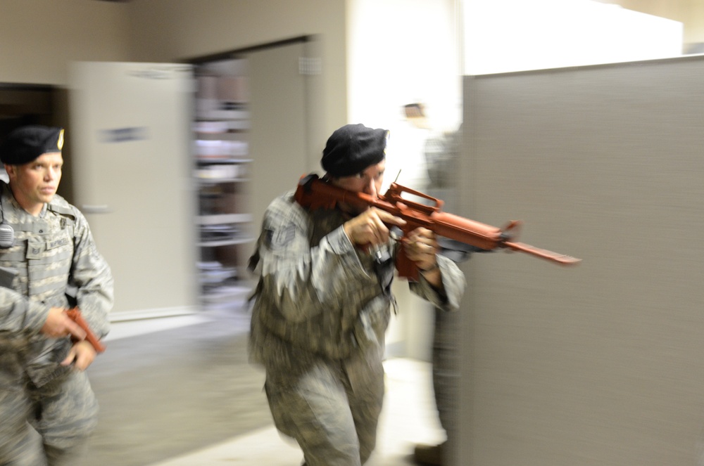 Acitve shooter exercise at Rosecrans Air National Guard Base, Mo.