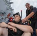 USS Mason sailors train during man overboard drill